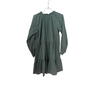 Anthropologie Carrie Tiered Tunic dress in dark green thumbnail 5