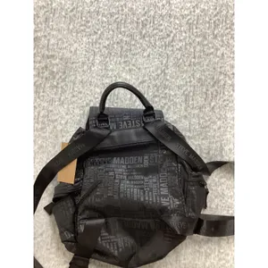 Steve Madden BSOLLY Backpack Black Multi Logo‎ Print Nylon Bag DO328735 NEW thumbnail 5