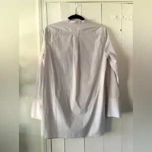MM Lafleur Nichols Button Up Light Grey Button Top Women’s Size XS thumbnail 5