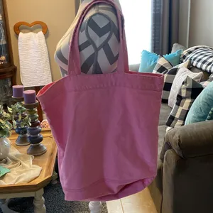 PINK Victoria’s Secret vintage look canvas tote thumbnail 2