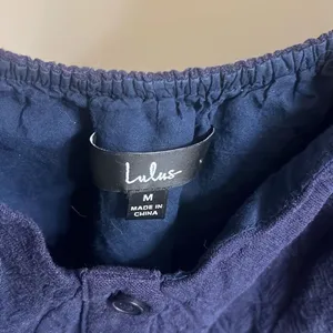 ✨Lulus Ideal Impression Navy Blue Balloon Sleeve Mini Sz Medium Dress✨ thumbnail 7