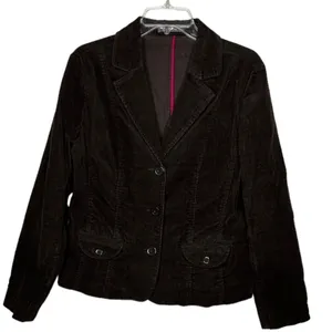 Liz‎ Claiborne Brown Corduroy Blazer thumbnail 1