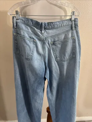 GAP Baggy Mid Rise Que Wide-Leg Denim Pants thumbnail 4