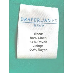 Draper James RSVP Linen Blend Puff Sleeve Mini Dress Green Square Neck S thumbnail 7