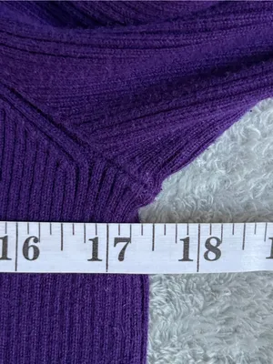 Lauren Ralph Lauren Purple Ribbed Turtleneck old money luxury classic minimalist thumbnail 7