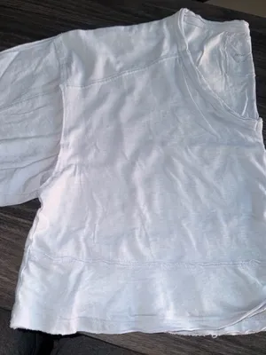 Aerie women’s happiest v-neck crop top shirt light blue thumbnail 2