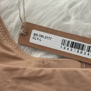 Skims Adaptive Fits Everybody Triangle Bralette Clay Size Large thumbnail 7