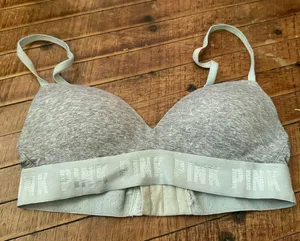 Victoria’s Secret gray padded S wireless yoga sports bra thumbnail 1