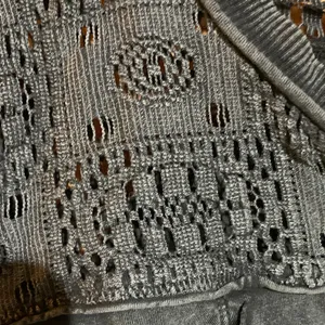Free People Dark Gray Crochet Detail Blouse thumbnail 3