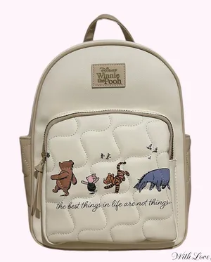 NWT Primark Cream Winnie the Pooh Character Backpack thumbnail 1