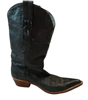 Los Altos Western Cowboy Boot Women US Size 8.5 M LEFT BOOT ONLY Ostrich thumbnail 1