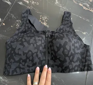 Lululemon Athletica Black Leopard Print Enlite Bra Size 34C thumbnail 1