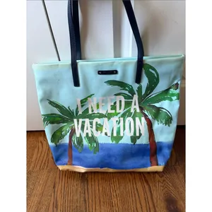 KATE SPADE I Need A Vacation Palm Tree Bon Shopper thumbnail 8
