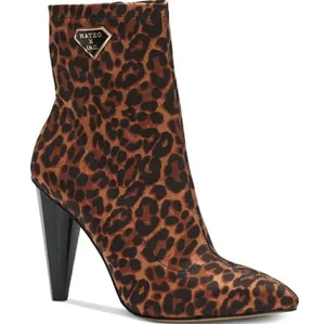 INC Mateo Leopard Print Ankle‎ Boots Size 6 NWOB Animal Print Pointed Toe Hee thumbnail 1
