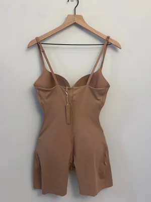 Skims Ultimate Body Push-Up Enhancing Padded Midthigh Bodysuit large Sienna NWT thumbnail 7