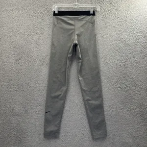 Nike Dri Fit Pro Compression Leggings Gray‎ Athletic Running Women Medium x 29 thumbnail 2