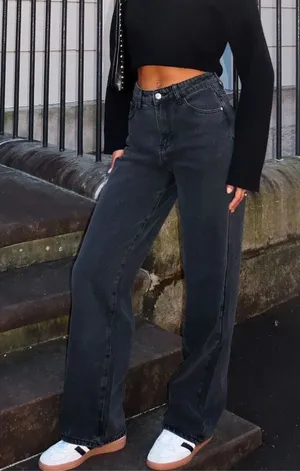 White Fox Boutique Black wash jeans thumbnail 1
