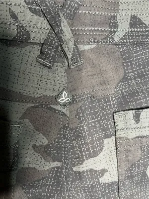 Prana‎ Olivia Blue Gray Camo Outdoor Hiking Trail Utility Shorts thumbnail 9