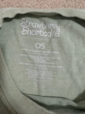 Strawberry Shortcake Tee Green Size XL thumbnail 2