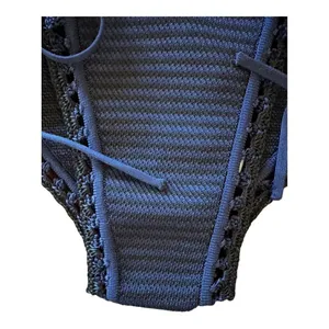 Solid & Striped Clara Bikini Bottom Women Small Blue Knit Crochet Tie Side NWT thumbnail 5