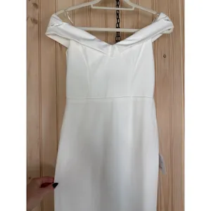 Lulus Arienne White Off-the-Shoulder Mermaid Maxi Dress Wedding Elegant Medium thumbnail 5