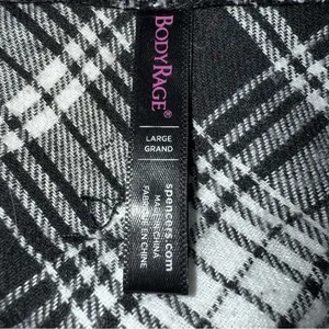 BODY RAGE SPENCERS Black and White Plaid Skirt Coffin Zipper Pull EUC Size Large thumbnail 7