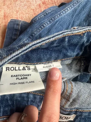 ROLLA’S Eastcoast Flare high rise jeans style R33J04 size US 25 thumbnail 3