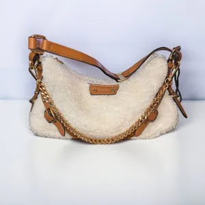 Aldo Faralaeliaax white faux shearling shoulder bag thumbnail 3