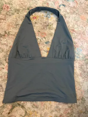 White fox halter top thumbnail 1