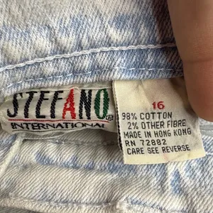 Vintage Bareback White Wash Straight-Leg Jeans with Lace-Up Side Detail thumbnail 2
