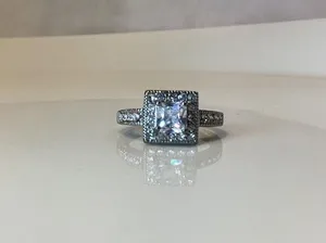 Silver Tine Crystal Ring thumbnail 2