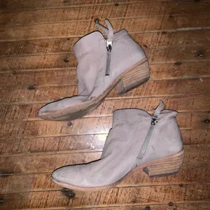 Sam Edelman beige side zippers 8.5 ankle booties thumbnail 4