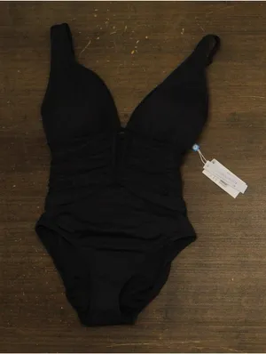 Bleu By Rod Beattie Womens Molded-Cup One-Piece Swimsuit RBKK24715 Black 6 thumbnail 1