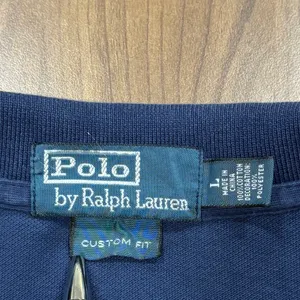 Polo Ralph Lauren Lobster Polo Shirt Mens Large Custom Fit Blue Embroidered AOP thumbnail 4