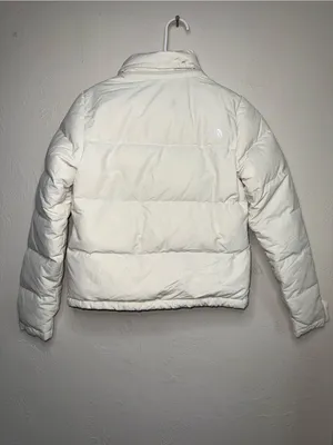 The North Face Women’s Cream Cropped Puffer Jacket‎ XS thumbnail 3