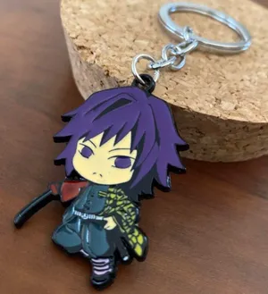 Boutique Demon Slayer Giyu Tomioka Kawaii Anime Keychain thumbnail 2