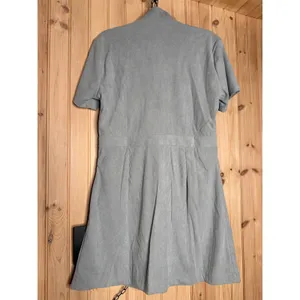 NWT Lulus Go-Getter Light Blue Corduroy Mini Dress With Pockets Casual Size XL thumbnail 6