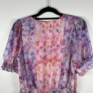 Amanda Uprichard Adriel Mini Cocktail Fairy Cotton Candy Wash‎ Ruffle Dress Sz M thumbnail 10
