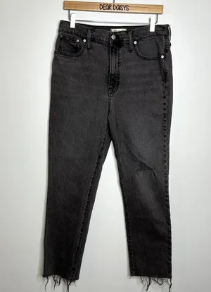 Madewell The Perfect Vintage Jean Gray Denim Jeans thumbnail 8