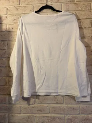 Old Navy Women's Long Sleeve Thermal Waffle Knit Crew Neck Shirt thumbnail 2