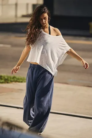 White Free People Movement My Time Tee thumbnail 1