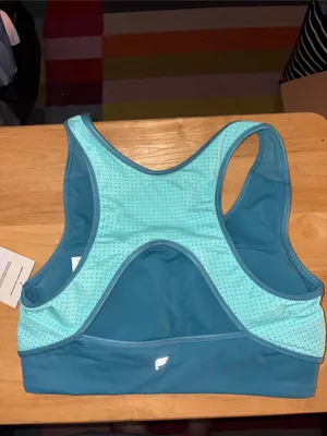 NWT Fabletics Medium Impact Shine Sports Bra, Small thumbnail 2
