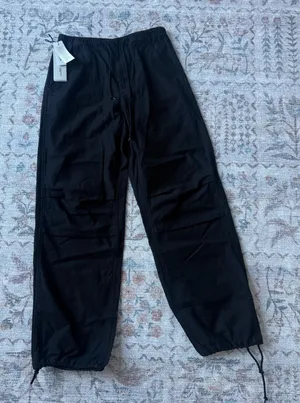 Aritzia Black Parachute Pant  thumbnail 1