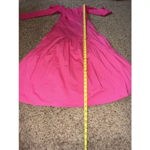 Tuckernuck Marissa Midi Off the Shoulder Dress Women's Sz X Small Pink thumbnail 8