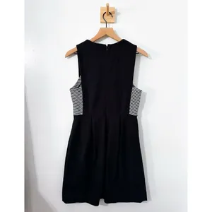 Madewell Women's Size 6 A-Line Dress Black Knee Length Casual Cotton thumbnail 3