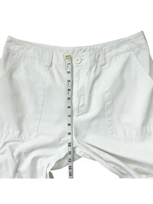 Princess Polly Fallout Wide Leg High Rise Cargo Ankle Crop Cotton Pants Size 8 thumbnail 7