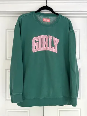 Green Girly ‘Toast’ Crew Neck Sweatshirt - Large thumbnail 2