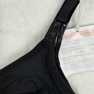 Simple Wishes Nursing and Pumping‎ Bra Black Full Cup Size Medium 11640 thumbnail 2