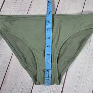 Aerie Bikini Bottoms Sage‎ Green Low Rise Cheeky Swim NWT Size XS thumbnail 10