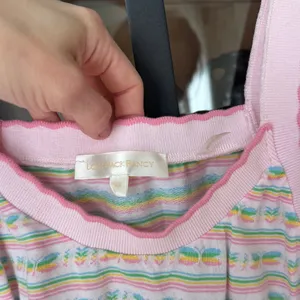 LoveShackFancy Maven tank top knit butterflies striped scalloped pastel thumbnail 4